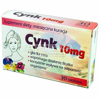 Cynk 10 mg 30 tabletek COLFARM