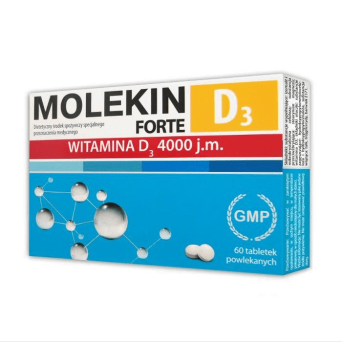 Molekin D3 Forte 4000 j. 60 tabl ZDROWE KOŚCI