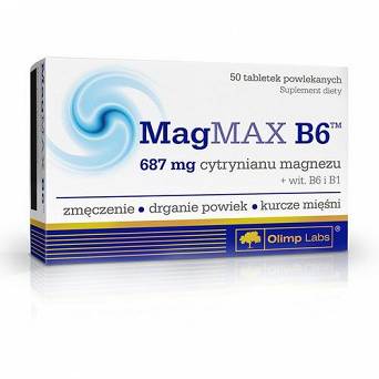 OLIMP MAGMAX B6 50 tabletek CYTRYNIAN MAGNEZU 